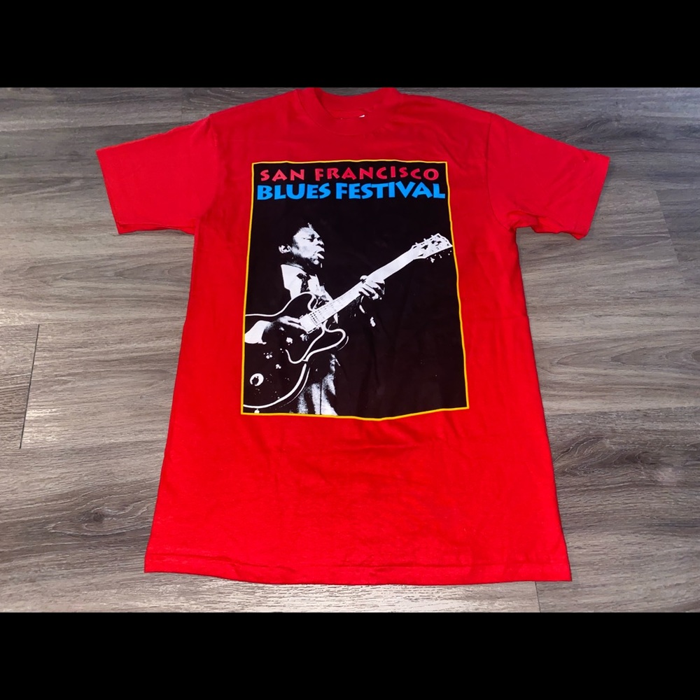 Vintage SF blues festival shirt